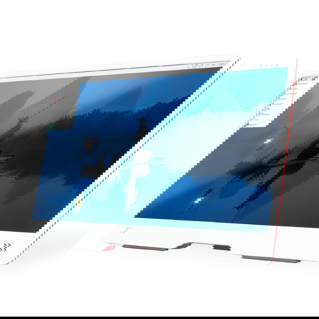 Raspberry Pi Monitor - ekran LCD IPS 15,6'' 1920x1080px HDMI + USB - czerwono-biały